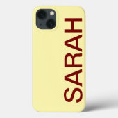 Personalized Name Simple Stylish Modern Minimal Case-Mate iPhoneケース (裏面)