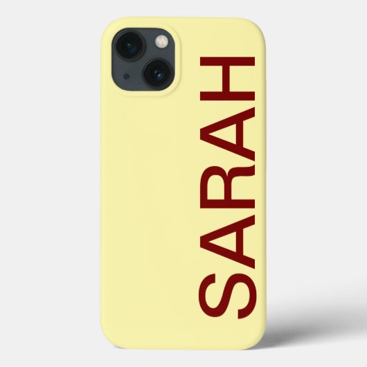 Personalized Name Simple Stylish Modern Minimal Case-Mate iPhoneケース (裏面)