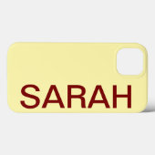 Personalized Name Simple Stylish Modern Minimal Case-Mate iPhoneケース (裏面 (横))