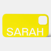 Personalized Name Simple Stylish Modern Minimal Case-Mate iPhoneケース (裏面 (横))