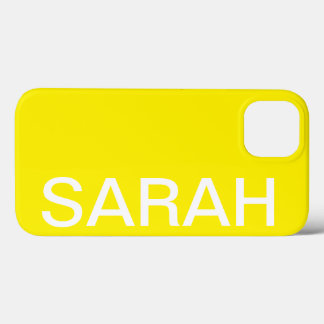 Personalized Name Simple Stylish Modern Minimal iPhone 13ケース