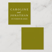 Personalized Name Simple Stylish Modern Wedding  ノートカード (正面/裏面)