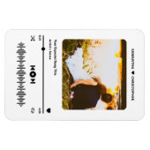 Personalized Name Special Song Music Player Photo マグネット (横)