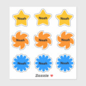 Personalized Name Stickers for Kids シール (シート)