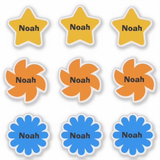 Personalized Name Stickers for Kids シール (正面)