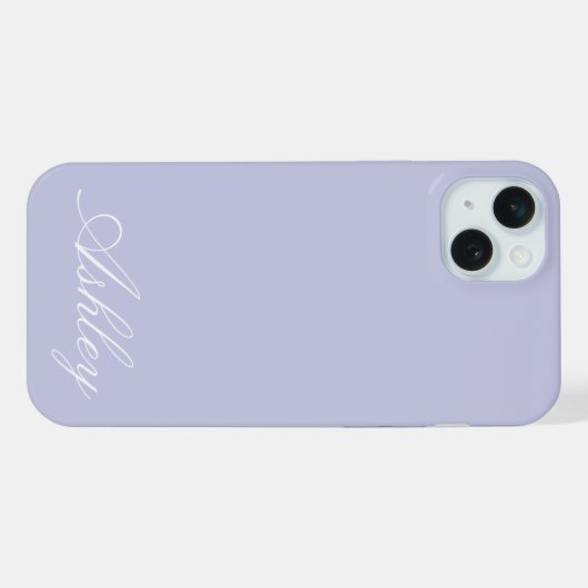 Personalized Name Stylish Modern Elegant Minimal  iPhoneケース (裏面横)