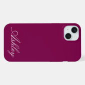Personalized Name Stylish Modern Elegant Minimal  iPhoneケース (裏面横)