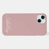 Personalized Name Stylish Modern Elegant Minimal  iPhoneケース (裏面横)