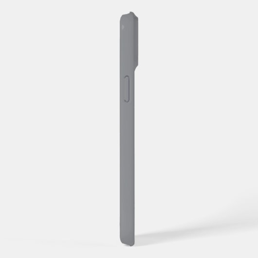 Personalized Name Stylish Modern Minimal Dark Grey iPhoneケース (右側面)