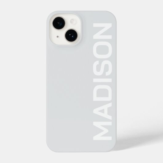 PERSONALIZED NAME STYLISH MODERN MINIMAL MONOGRAM  iPhoneケース (裏面)