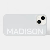 PERSONALIZED NAME STYLISH MODERN MINIMAL MONOGRAM  iPhoneケース (裏面横)