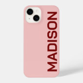 PERSONALIZED NAME STYLISH MODERN MINIMAL MONOGRAM  iPhoneケース (裏面)