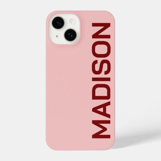 PERSONALIZED NAME STYLISH MODERN MINIMAL MONOGRAM  iPhoneケース (裏面)