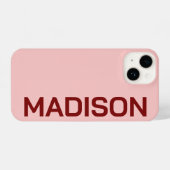 PERSONALIZED NAME STYLISH MODERN MINIMAL MONOGRAM  iPhoneケース (裏面横)