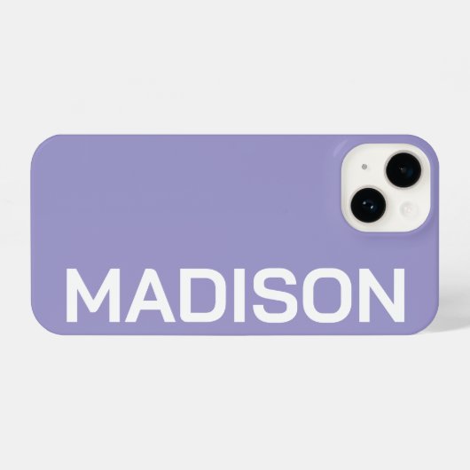 PERSONALIZED NAME STYLISH MODERN MINIMAL MONOGRAM  iPhoneケース (裏面横)