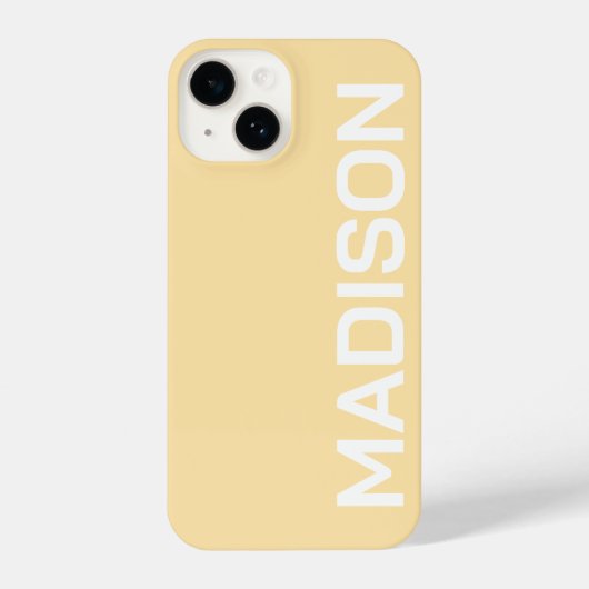 PERSONALIZED NAME STYLISH MODERN MINIMAL MONOGRAM  iPhoneケース (裏面)