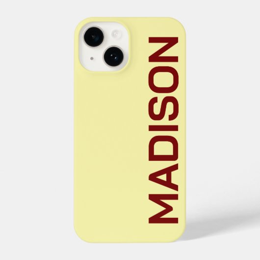 PERSONALIZED NAME STYLISH MODERN MINIMAL MONOGRAM  iPhoneケース (裏面)