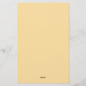 PERSONALIZED NAME STYLISH MODERN OFFICE SCHOOL  便箋 (裏面)