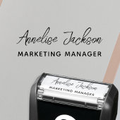 Personalized name title signature script セルフインキングスタンプ