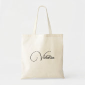 Personalized Name Tote Bag トートバッグ (正面)