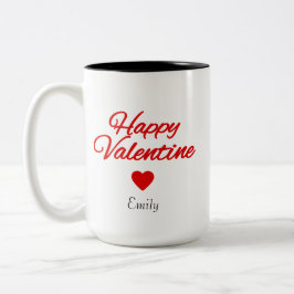 Personalized name Valentine's day  ツートーンマグカップ