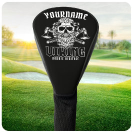 Personalized NAME Viking Nordic Warrior Heritage  ゴルフヘッドカバー