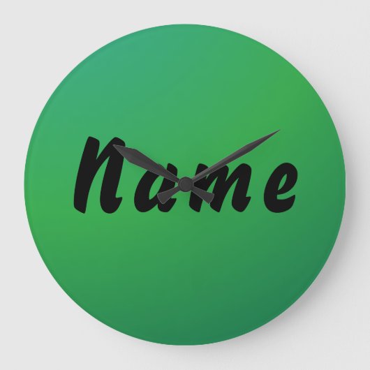 Personalized Name Wall clock ラージ壁時計 (正面)