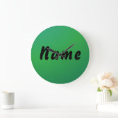 Personalized Name Wall clock ラージ壁時計 (ホーム)