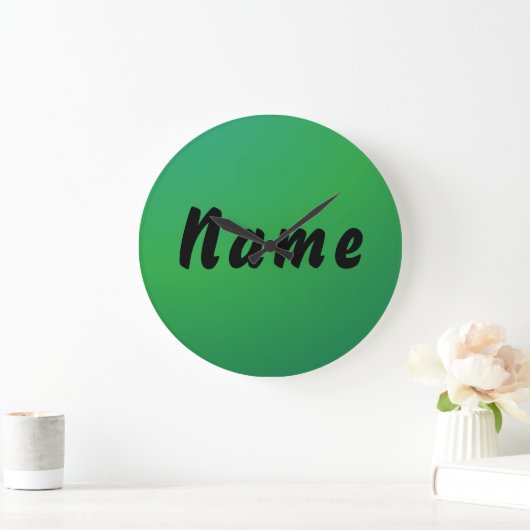 Personalized Name Wall clock ラージ壁時計 (ホーム)