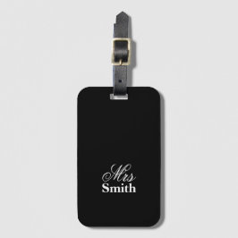 personalized Name White Black夫人旅行荷物 ラゲッジタグ