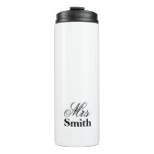 personalized Name White Black夫人 タンブラー (正面)