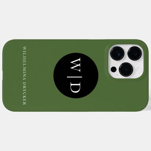 Personalized Name with Monogram Case-Mate iPhoneケース (裏面 (横))