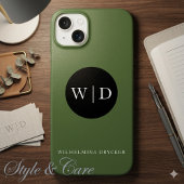 Personalized Name with Monogram Case-Mate iPhoneケース