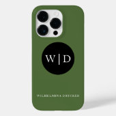 Personalized Name with Monogram Case-Mate iPhoneケース (裏面)