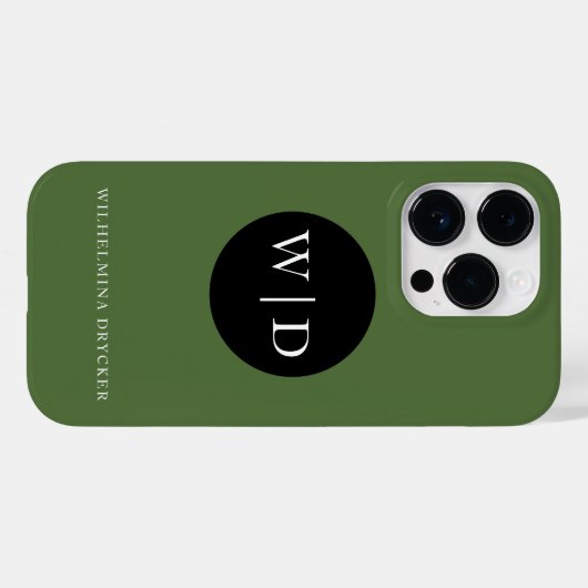 Personalized Name with Monogram Case-Mate iPhoneケース (裏面 (横))