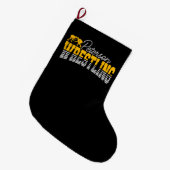 Personalized NAME Wrestling School Team Wrestler ラージクリスマスストッキング (正面 (吊り時))