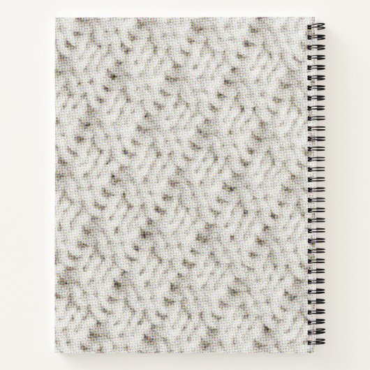 Personalized Name Yarn Pattern Knitting Journal ノートブック (裏面)