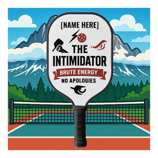 Personalized NamePickleball Paddle The Intimidator ピックルボールラケット
