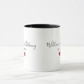 Personalized Names | Est | ハート マグカップ (中央)