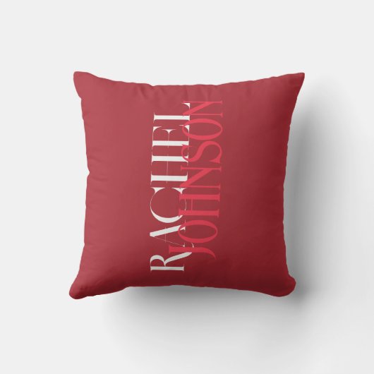 Personalized Names Red クッション (裏面)