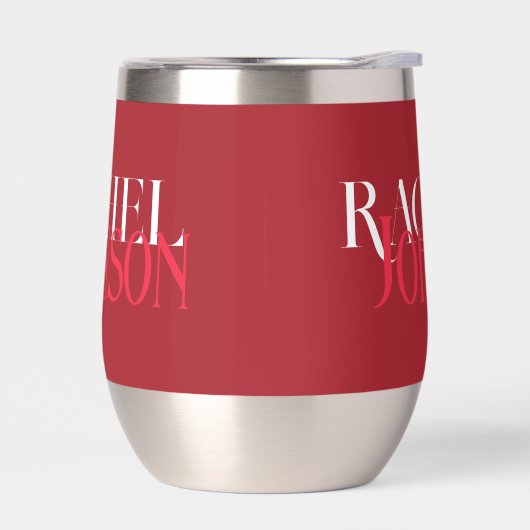 Personalized Names Red Monochrome (左面)