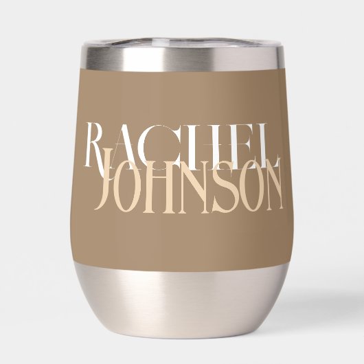 Personalized Names Stylish beige  (背面)