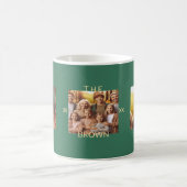 Personalized Namesake Family Photo and Year Design コーヒーマグカップ (中央)