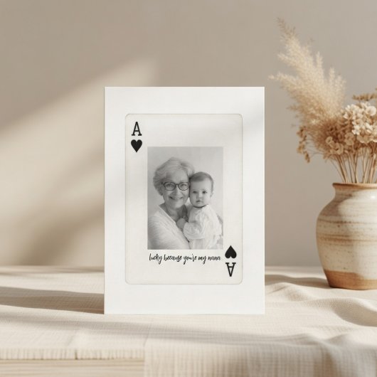Personalized Nana Mother’s Day Card – Ace of Heart シーズンカード