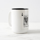 Personalized Nana Mug with Photo – Custom Grandma  ツートーンマグカップ (正面左)