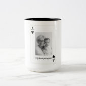 Personalized Nana Mug with Photo – Custom Grandma  ツートーンマグカップ (中央)