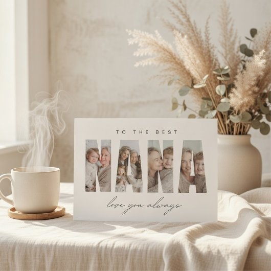 Personalized NANA Photo Card | Custom Modern シーズンカード