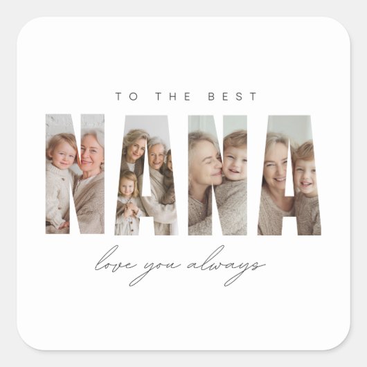 Personalized NANA Photo Custom スクエアシール (正面)