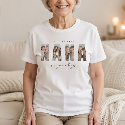 Personalized NANA Photo Custom Grandma  Tシャツ
