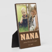 Personalized Nana Plaque with Grandkids’ Names フォトプラーク (側面)